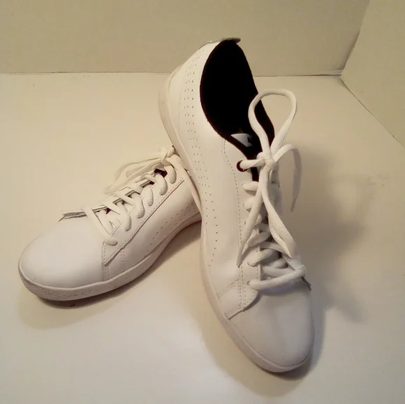 Puma Vintage Womens Leather Low Top Soft Foam Comfort Insert White Sneakers 6.5 - Picture 8 of 16